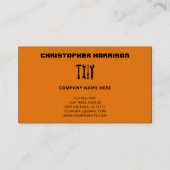 Handyman Professionele Reparatie Onderhoud Service Visitekaartje (Achterkant)