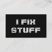 Handyman Professionele Reparatie Onderhoud Service Visitekaartje (Voorkant)