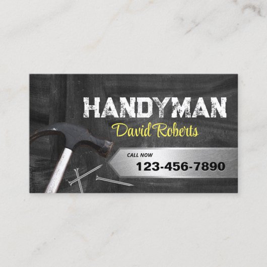 Handyman Professionele Reparatie & Onderhoud Visitekaartje (Voorkant)