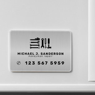Handyman professionele reparatieservices metaal magneet