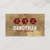 Handyman Professionele timmermanshuis Reparatie Visitekaartje (Voorkant)