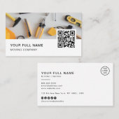 Handyman QR Code Logo Social Media Visitekaartje (Voorkant / Achterkant)