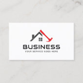 Handyman Red Hammer House Repair Service Visitekaartje (Voorkant)