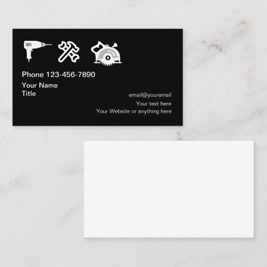 Handyman Remodeling and Finish Visitekaartje (Voorkant / Achterkant)