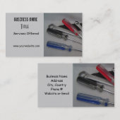 Handyman Repair Business Design Visitekaartje (Voorkant / Achterkant)