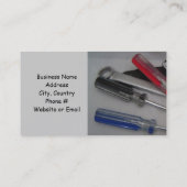 Handyman Repair Business Design Visitekaartje (Achterkant)