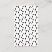 Handyman Repair Construction Hammer Cool Visitekaartje (Achterkant)