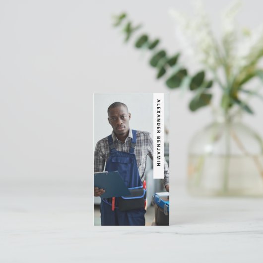 Handyman Repair Foto QR Code Visitekaartje (Staand voorkant)