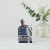 Handyman Repair Foto QR Code Visitekaartje (Staand voorkant)