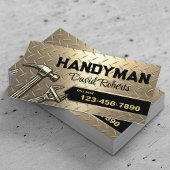 Handyman Repair & Maintenance Service Modern Gold Visitekaartje