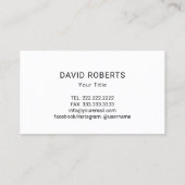 Handyman Repair Maintenance Service Modern Silver Visitekaartje (Achterkant)