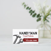 Handyman Repair Maintenance Service  Visitekaartje (Staand voorkant)