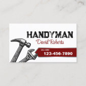 Handyman Repair Maintenance Service  Visitekaartje (Voorkant)