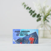 Handyman Reparatie Gereedschap Pluming Service Loo Visitekaartje (Staand voorkant)