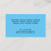 Handyman Reparatie & Onderhoud Service Blue Label (Achterkant)