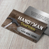 Handyman reparatie & onderhoud Service Hout & Meta Visitekaartje