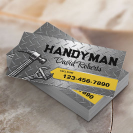 Handyman reparatie & onderhoud service metaal visitekaartje