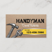 Handyman Reparatie Onderhoudsservice  Kraft Visitekaartje (Voorkant)