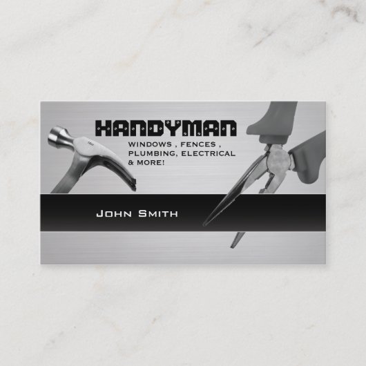 Handyman-reparatie professionele visitekaartjes (Voorkant)