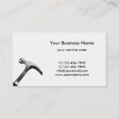 Handyman-reparatie professionele visitekaartjes (Achterkant)