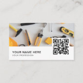 Handyman reparatie | QR-code onderhoudsdiensten Visitekaartje (Voorkant)