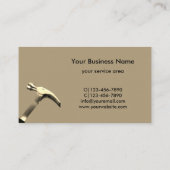 Handyman reparatiewerker Gold Hammer Visitekaartje (Achterkant)