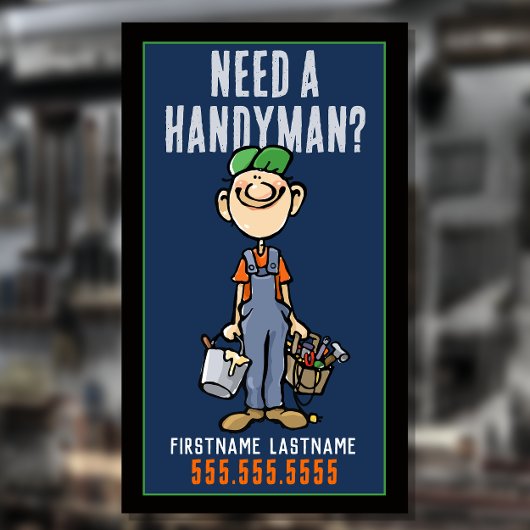 Handyman Reparator Odd Jobs Promotie Visitekaartje