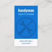 Handyman repareert renovatie | QR-code Visitekaartje (Voorkant)