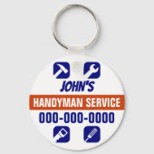 Handyman ronde Sleutelhanger (Voorkant)