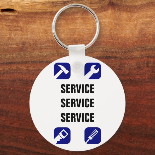 Handyman ronde Sleutelhanger (Achterkant)