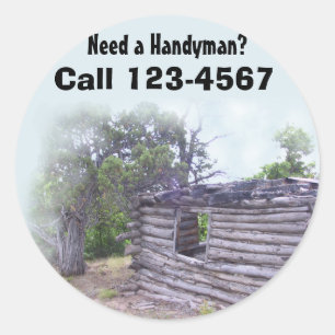 Handyman Ronde Sticker