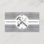 Handyman Rustic Grey Wood  Bouw Visitekaartje (Voorkant)