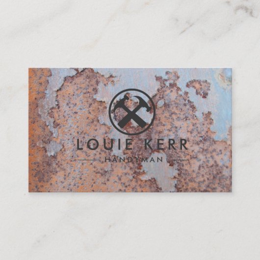 Handyman  Rusty Metal Visitekaartje (Voorkant)