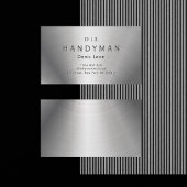 Handyman RVS Monogram Visitekaartje