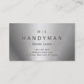 Handyman RVS Monogram Visitekaartje (Voorkant)