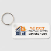 Handyman Service Adverteren Sleutelhanger (Achterkant)