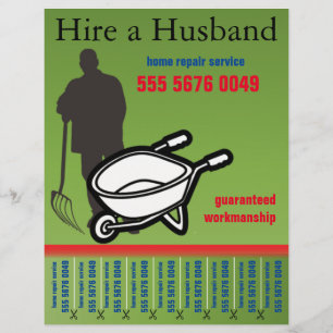Handyman Service Landscaper Small Business Flyer