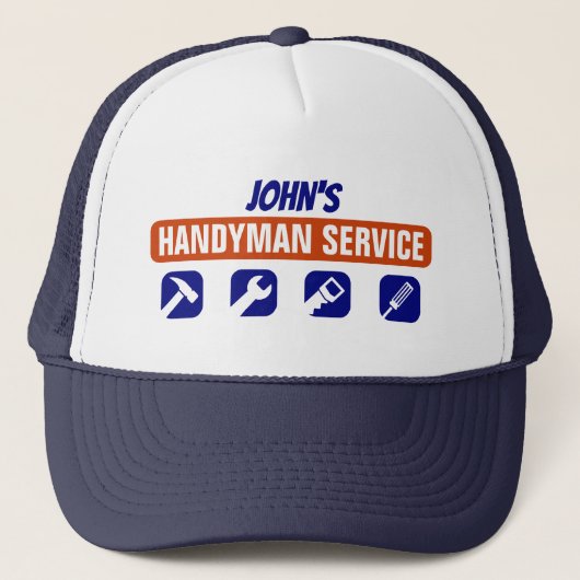 Handyman Service Trucker Hat Pet (Voorkant)