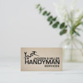 Handyman Services Cool Simple Visitekaartje (Staand voorkant)