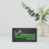 Handyman Services Cool Simple Visitekaartje (Staand voorkant)