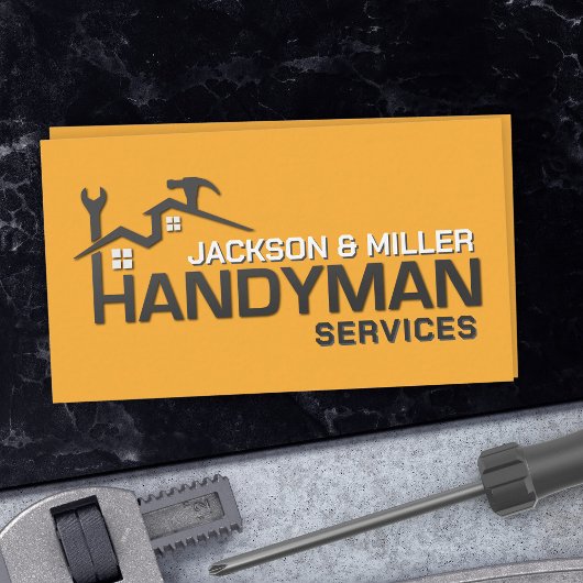 Handyman Services Cool Simple Visitekaartje