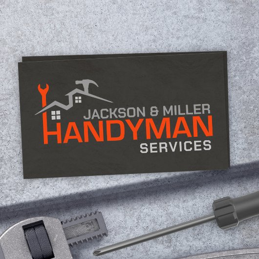 Handyman Services Cool Simple Visitekaartje
