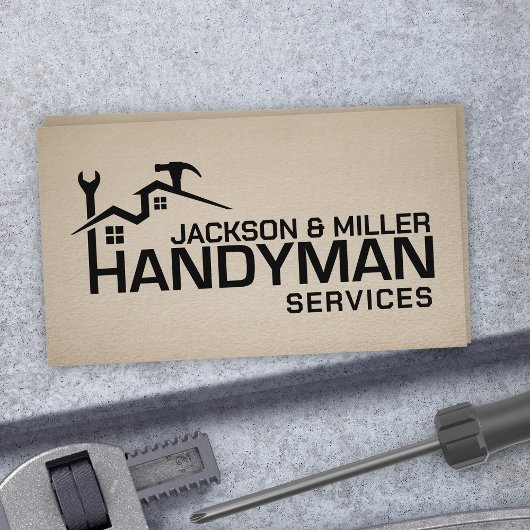 Handyman Services Cool Simple Visitekaartje