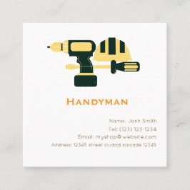 handyman services editable business card afsprakenkaartje