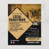 Handyman Services Flyer Sjabloon | Lokale Ambachte (Voorkant)