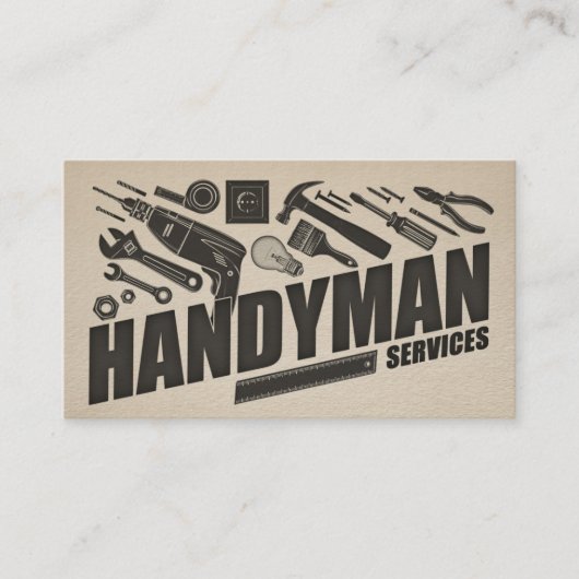 Handyman services - Home reparaties Visitekaartje (Voorkant)