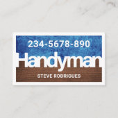 Handyman Signage Dirty Wall Wood Layer Visitekaartje (Voorkant)