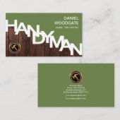 Handyman Signage Fijn Hout Graan Hout Omheining Visitekaartje (Voorkant / Achterkant)