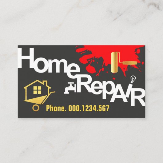 Handyman Signage Home Reparatie Visitekaartje (Voorkant)