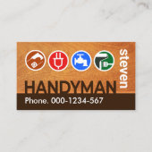 Handyman Signage houtwerk Visitekaartje (Voorkant)